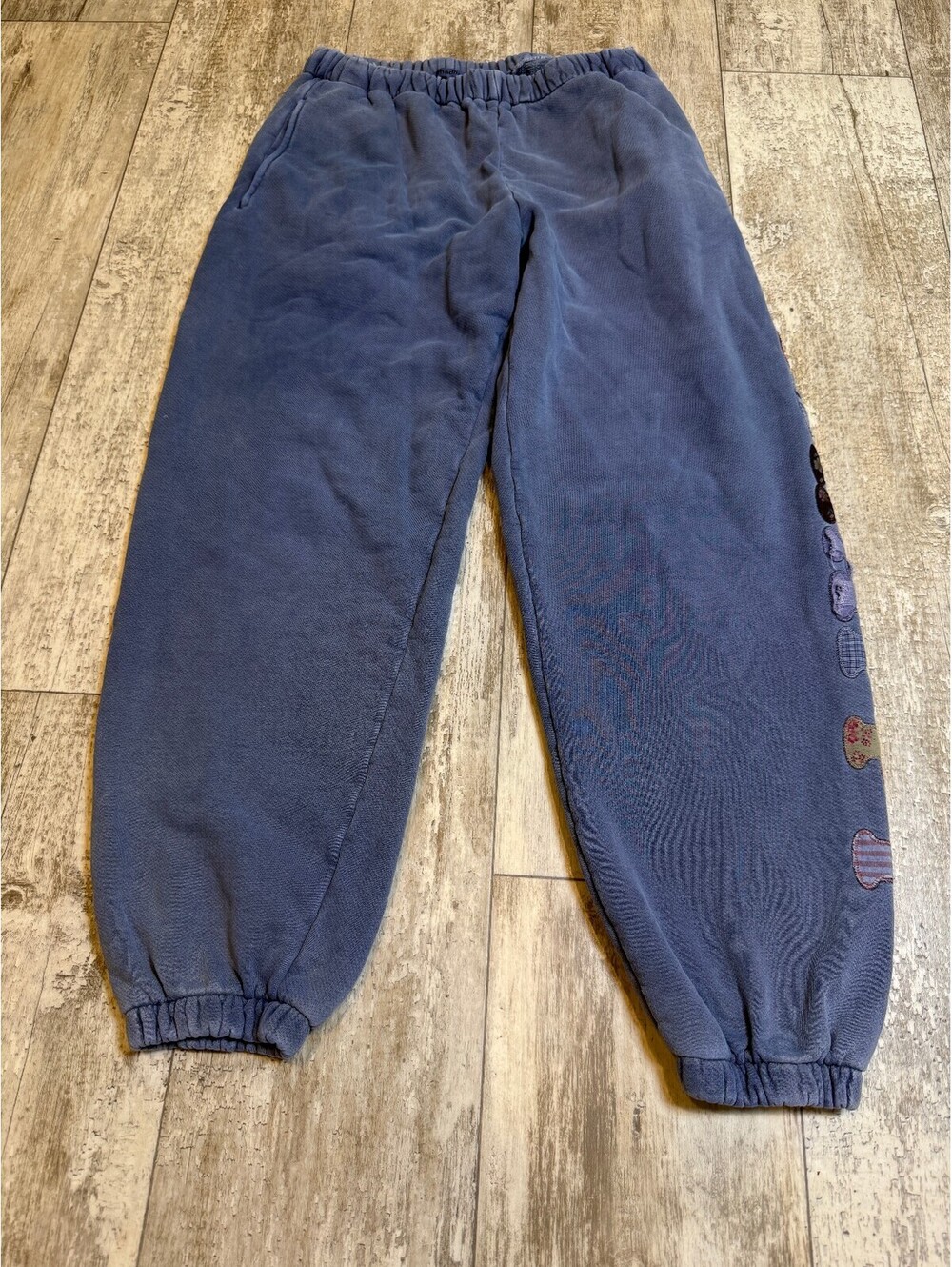 Madhappy Womens S Blue Logo Applique Sweatpants Joggers